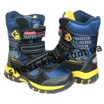 Детские термоботинки SUPER GEAR B 213 (сине-желтые) 